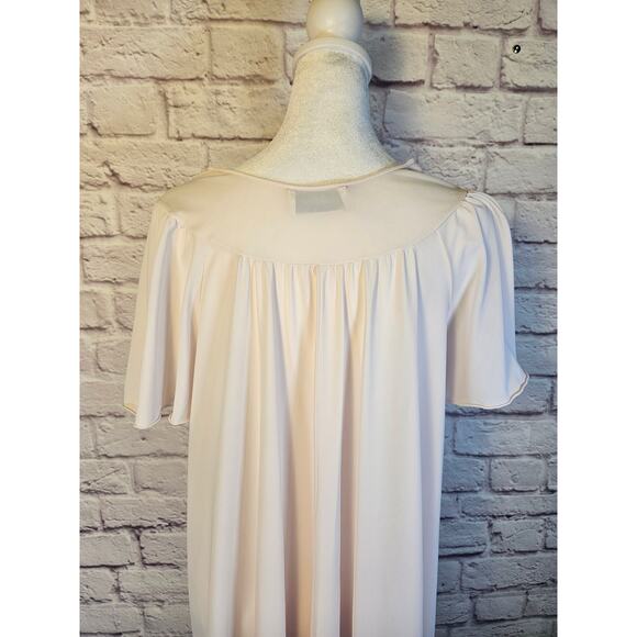 Shadowline Vintage Women's‎ Nightgown Lace Scalloped Hem Lght Pink Small - Picture 10 of 16